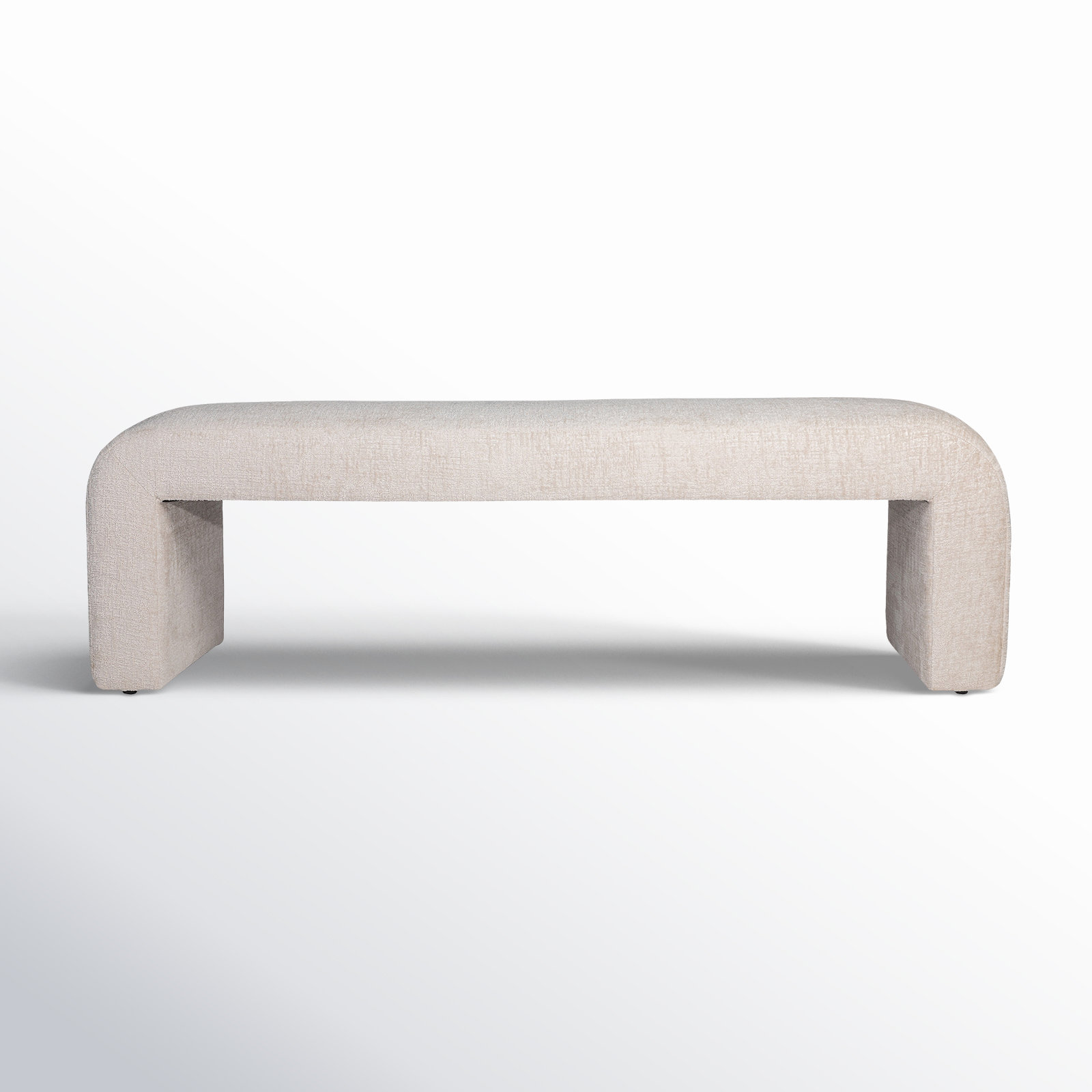 Diedrick Bench, 19" H x 60" W x 18" D, Gwen Natural Beige Microsuede