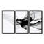 Monochromes de simplicité noir blanc minimal - ensemble de reproductions d'art abstrait à encre liquide-1470905332-1470905338