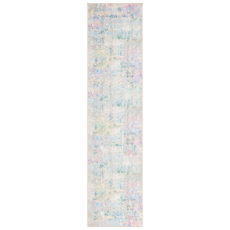 Iraiz Sequoia Performance Machine Washable Abstract Rug, Runner 2'2" x 9'