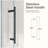 56"-60"W*72" H Frameless Single Sliding Shower Door – 5/16" (8mm) Clear Tempered Glass, Bypass Design with Matte Black Finish-122862326