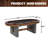 Barrington Urban 10-Player Texas Hold'em Poker Table with Dining Tabletop
