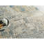 Infinity Power Loomed Wool/Nylon Abstract Area Rug in Silver/Blue/Gray-847029753
