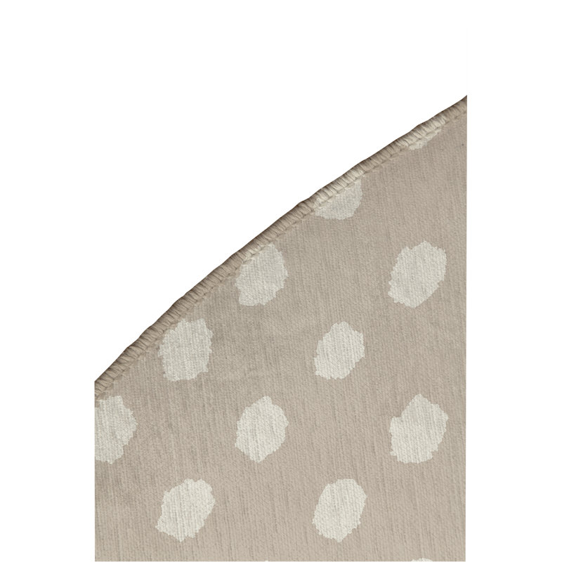 Tapis de jeu pour enfants Grunge Dot, Taupe