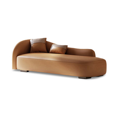 Banc rembourré orange