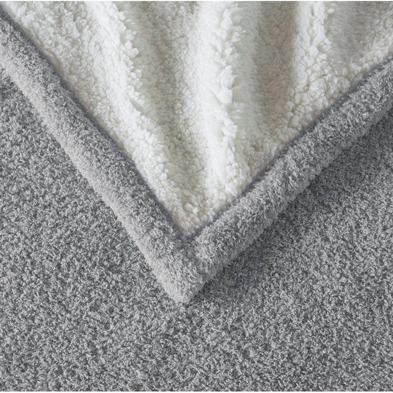 1 PC 50x60" Dream Soft Heated Throw, Gray