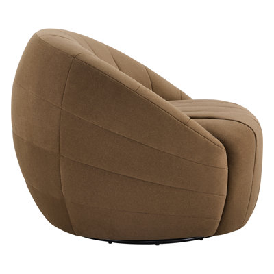 Augustine Upholstered Swivel Armchair