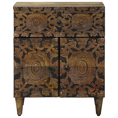 50cm W Solid Wood Bedside Table