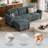 78'' Upholstered Sofa Couch With Storage Ottoman-1545106405