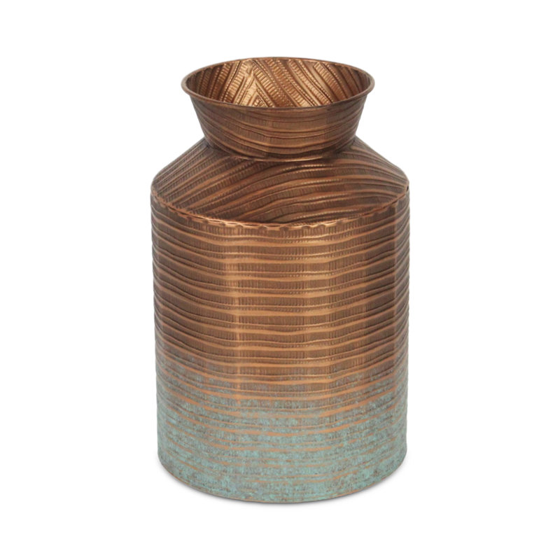 Vase en pot de lait Farnaz, H 11 po x l 7,25 po x P 7,25 po