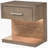 Brown 1-Drawer Nightstand Bedside Table