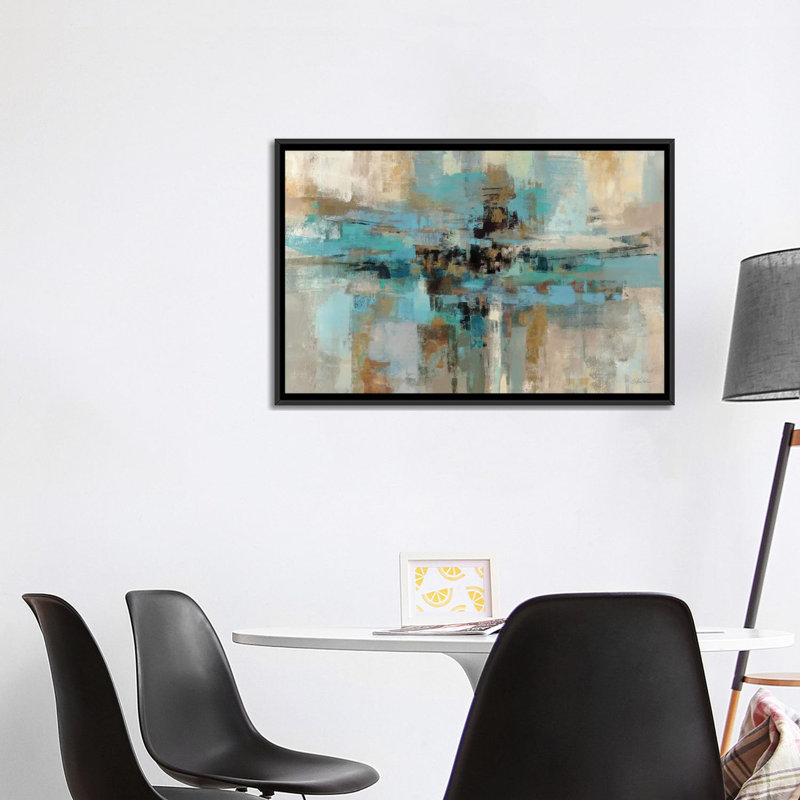 «Morning Fjord», impression, Toile avec cadre noir, H 32 po x l 48 po x P 1,5 po