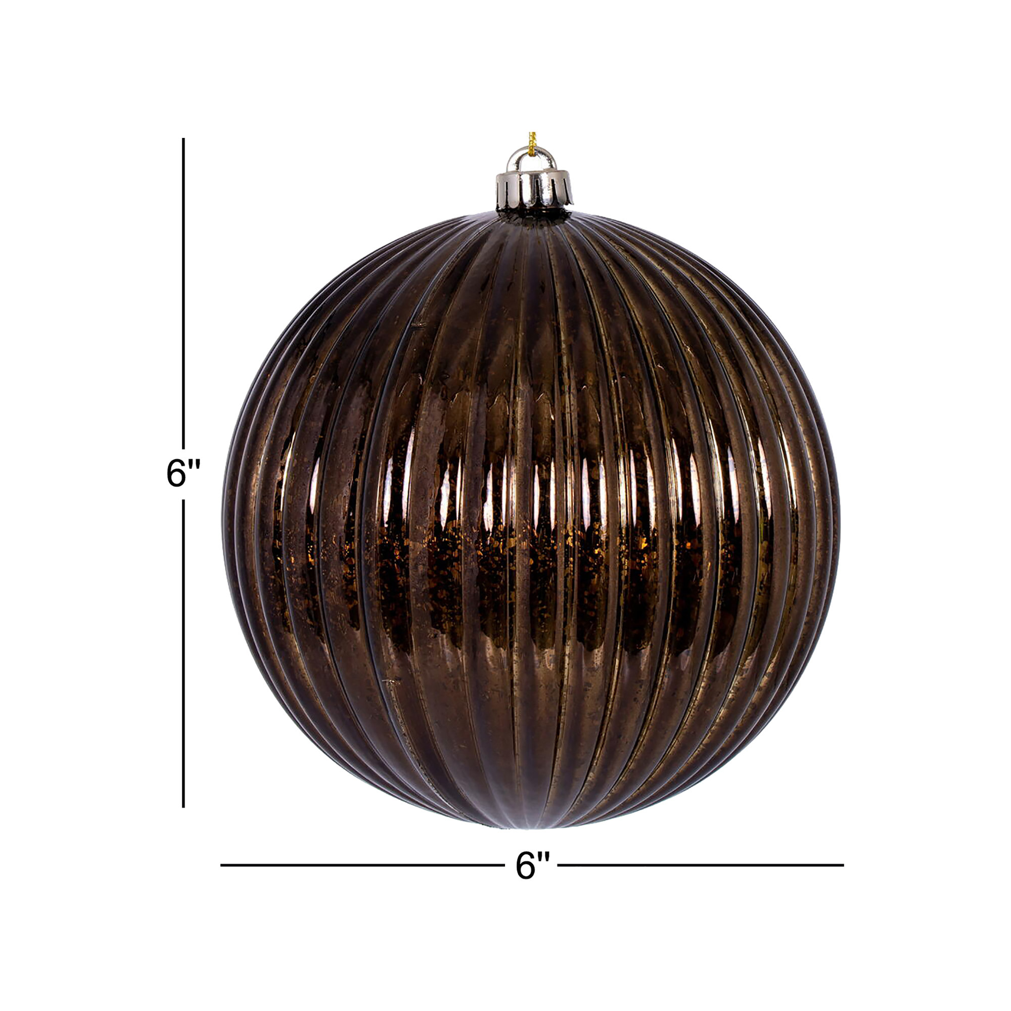 Chistmas Ball Ornament Set of 4, Chocolate
