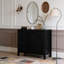 Armoire d'appoint noire avec portes