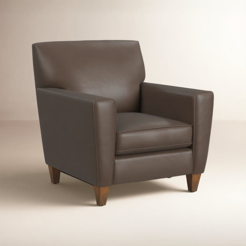 Inclinaison électrique Osmin Foster, Cuir fleur brun foncé
