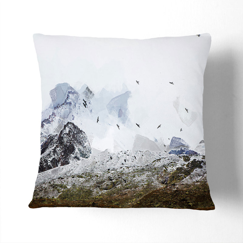 Square Throw Cushion, 55cm H x 55cm W x 20cm D, Stone