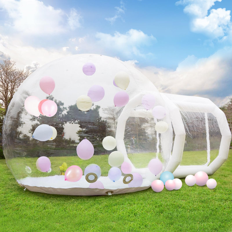 8.25FT Bubble Balloon House Bubble Tent for Party Balloons Decorations（Clear）, 10FT-Clear