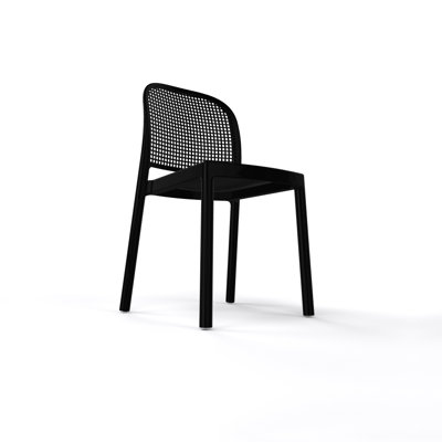 Panama Premium All-Weather Wicker Outdoor Stacking Dining Side Chair