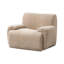 Fauteuil d'appoint surdimensionné en chenille avec siège profond, fauteuil rembourré rembourré de mousse haute densité, fauteuil simple sans assemblage pour le salon-133630110