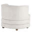 Fauteuil d'appoint contemporain en velours beige-912294220