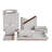 Burnished Fabric & Leather Tissue Box Cover