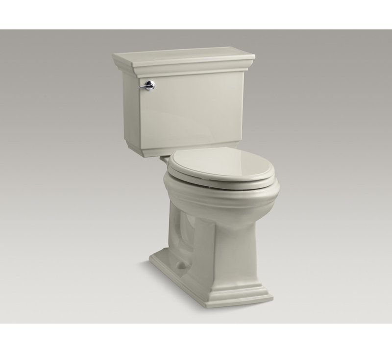 Memoirs® Stately Comfort Height 1.28 GPF Elongated Two-Piece Toilet, Sandbar, Left-Hand