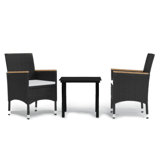 Square 2 - Person 78.7" Long Dining Set with Cushions