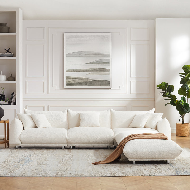Chris 316.2Cm Round Arms Modular Sofa