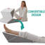 Ensemble de tête de lit Wedge Pillow - 3 oreillers orthopédiques réglables pour dormir, dormir et soutenir le dos (blanc / gris)
