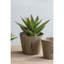 Ensemble de 3 pots à fleurs Thornton / L: 8,3 x 8,3 x 6,5 po / M: 6,8 x 6,8 x 6,1 po / S: 5,3 x 5,3 x 5,1 po