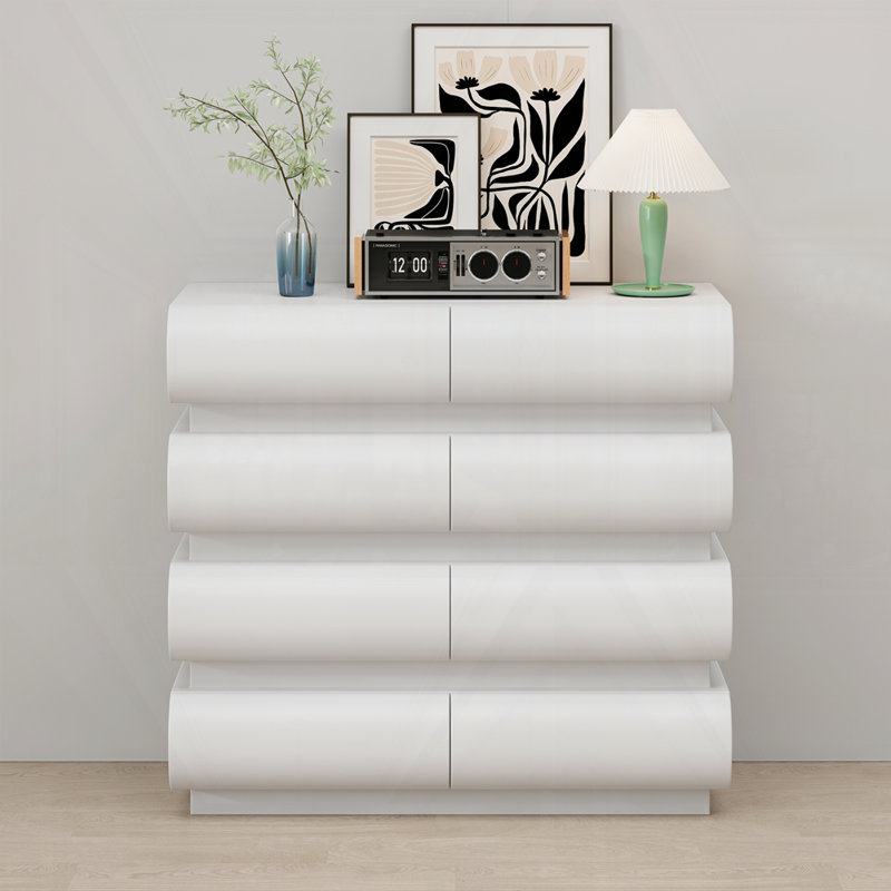 Commode Commode sans poignée, Blanc