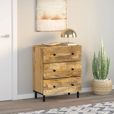 Georgina Iron 60 cm W Chest of 3 Drawers