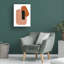 Impression sur toile «Bachelo Terracotta 43» par Elena Ristova-95451173