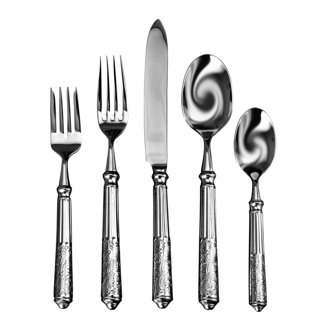 Ricci Argentieri Amalfi Stainless Steel Flatware Set - Service for 4 Ricci Argentieri