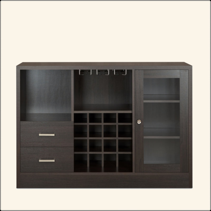 Espresso Finish Wine Cabinet III