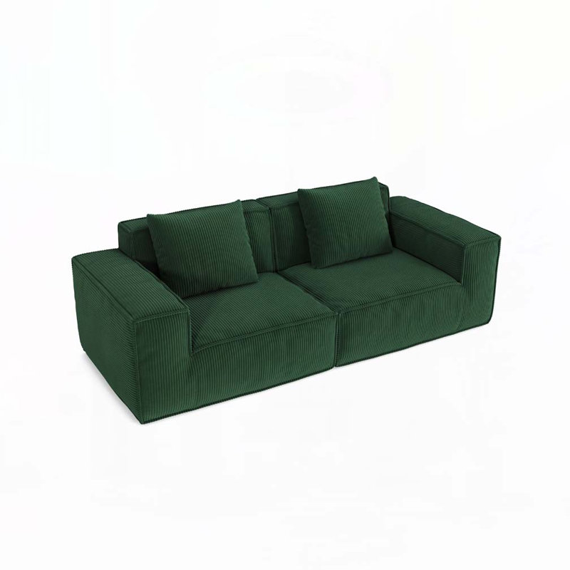 Canapé convertible 2 places, Vert