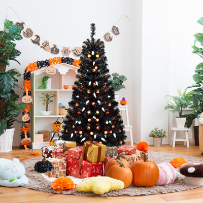 Arbre de Noël artificiel illuminé 4,5 pi avec 6 modes d'éclairage The Holiday Aisle®