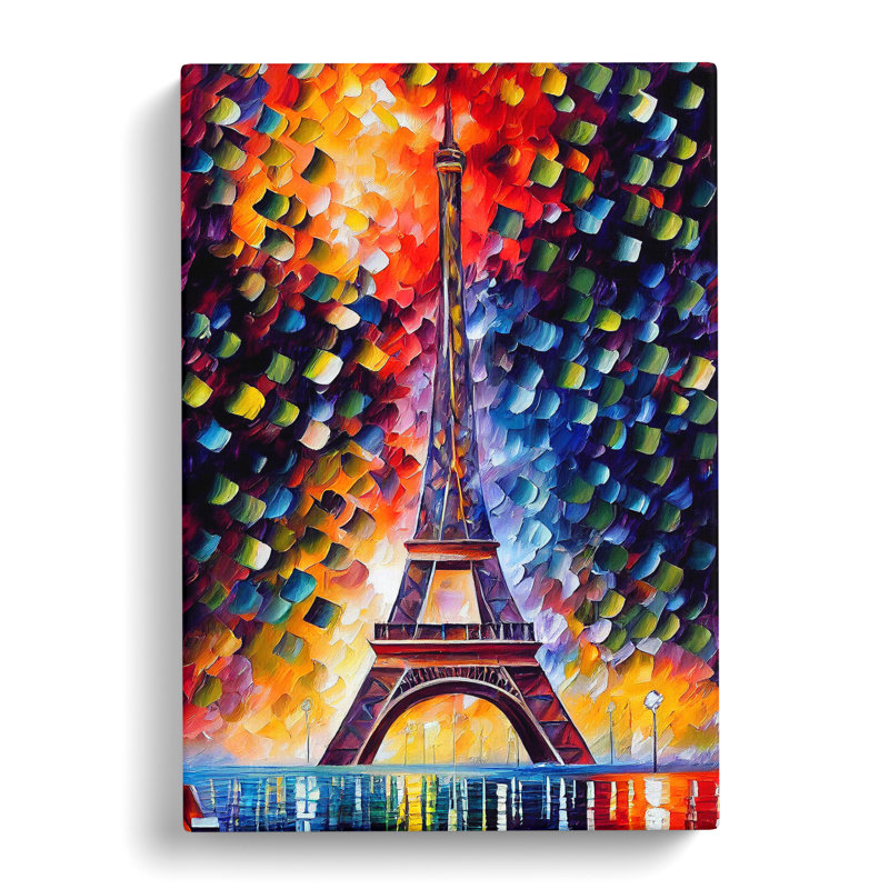 Eiffel Tower In Paris No.3 - Wrapped Canvas Print, 50cm H x 35cm W