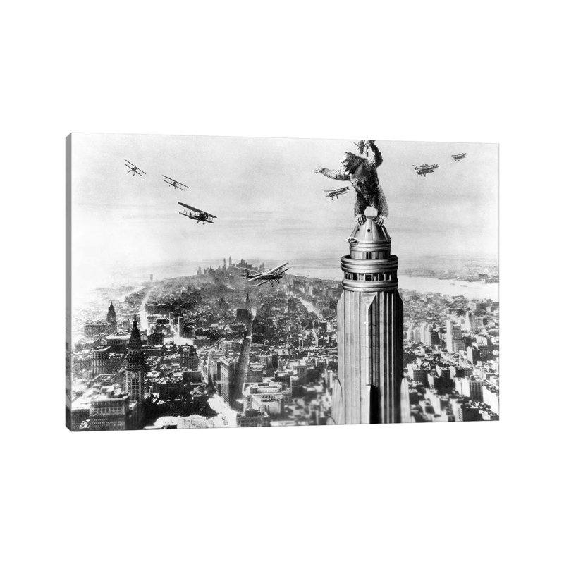 King Kong, 1933 - Wrapped Canvas Print, 20.32 cm H x 30.48 cm W