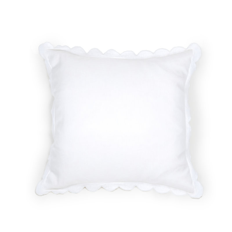 Kelly Linen Sham, White, Euro