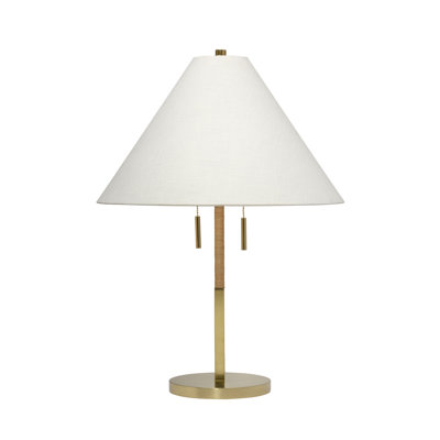 Harrison Rattan Table Lamp, Natural