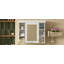 Armoire de rangement murale blanche 35 po x 28 po avec porte miroir-1076688898