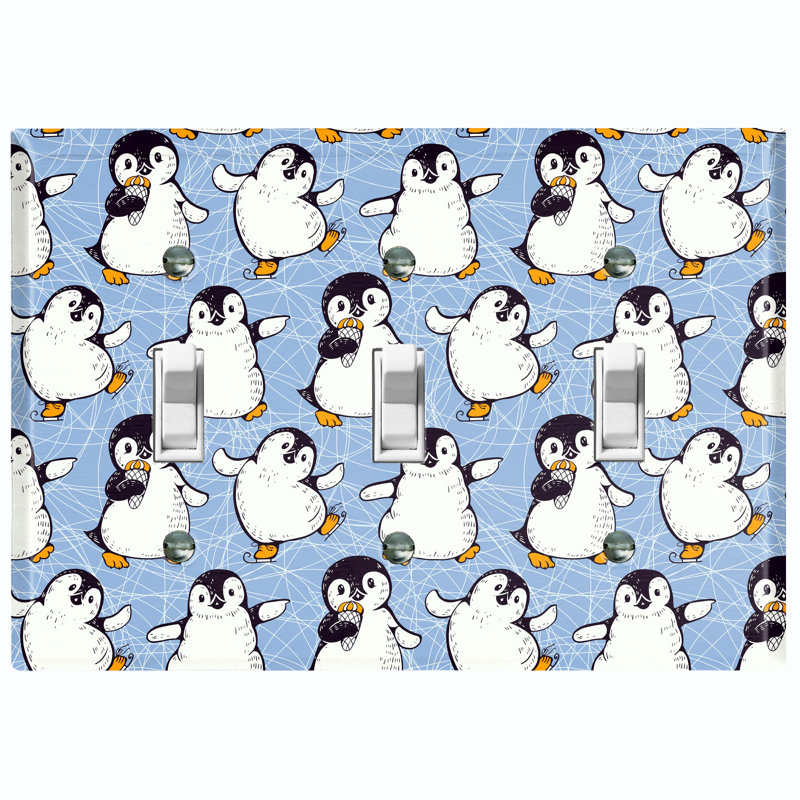 Interrupteur à bascule à 3 bandes Penguin, Bleu