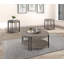 1pc Round End Table with Storage Shelf Black Brown Tan / Beige Finish Wooden Modern Furniture