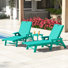 Ensemble de 3 chaises longues inclinables Laguna