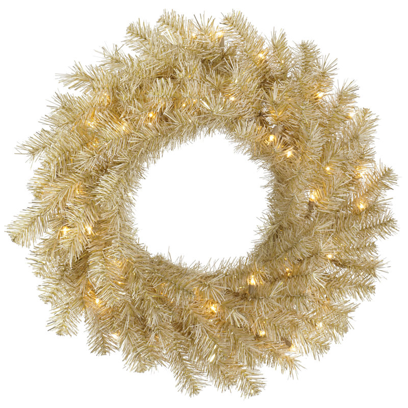 Couronne artificielle Bridger, H 60 po x l 60 po x P 5 po, Mauve, Oui