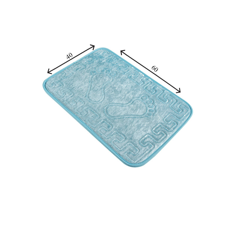 Tapis de bain Marcotta, Bleu clair
