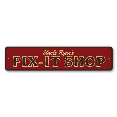 Plaque en aluminium Fix It