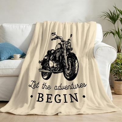 Clear Ultra Soft Flannel Fleece Throw Blanket,Inspirational Drawn Single-Sided Print