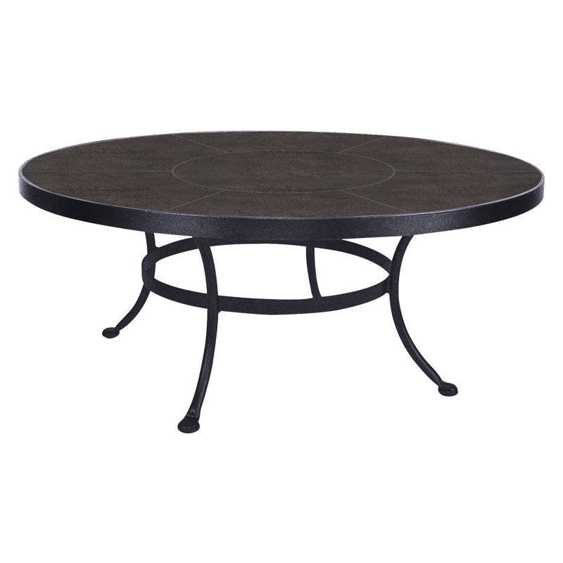 Outdoor Round Coffee Table, Graphite, Urban Shift