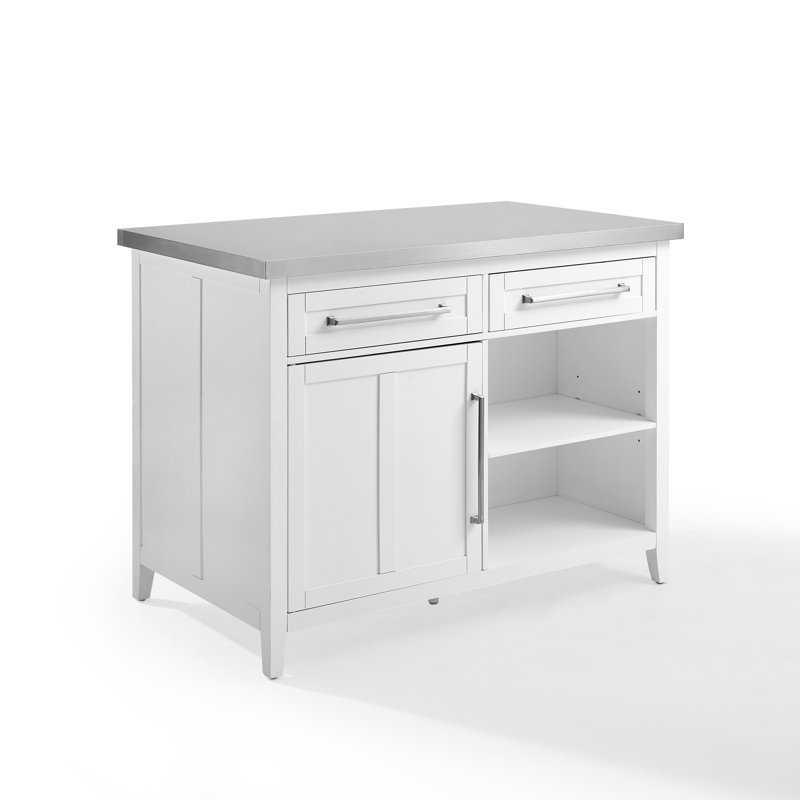 Harare Kitchen Island, White